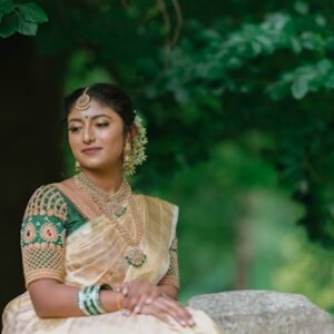 Stylish Embroidered Saree